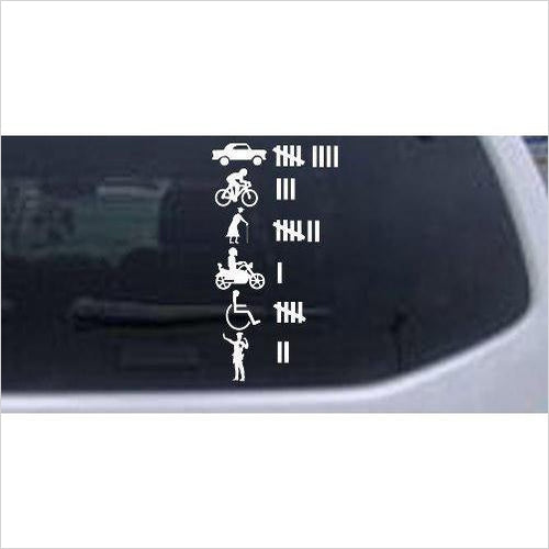 Keeping Count Decal Sticker - Gifteee Unique & Unusual gifts, Cool gift ideas