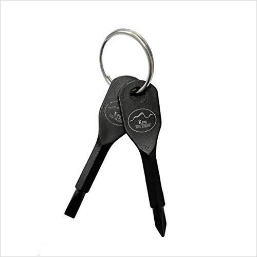 Maxcraft EDC Portable Screwdriver Set Tool with Key Ring (Black) - Gifteee Unique & Unusual gifts, Cool gift ideas