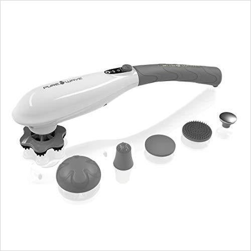 PUREWAVE Dual Motor Percussion + Vibration Therapy Massager - Gifteee. Find cool & unique gifts for men, women and kids