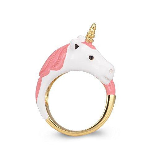 Exquisite 18K Gold Plated Hand Painted Unicorn Ring With Tiffany Blue Gift Box - Gifteee Unique & Unusual gifts, Cool gift ideas