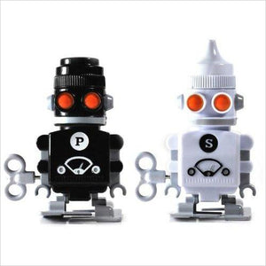 Wind-up Robot Salt & Pepper Shakers - Gifteee. Find cool & unique gifts for men, women and kids