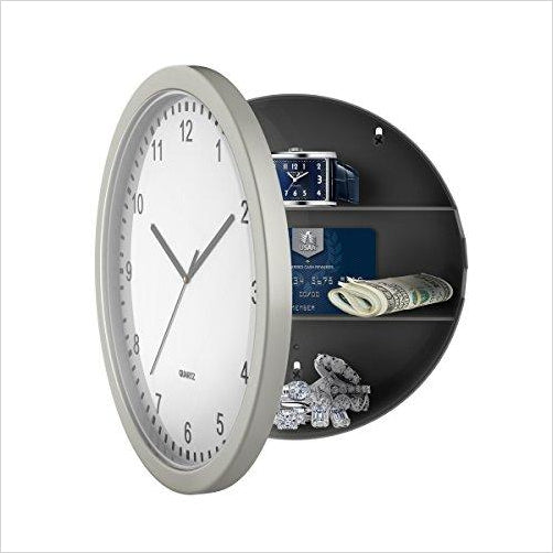 Wall Clock with Hidden Safe - Gifteee. Find cool & unique gifts for men, women and kids