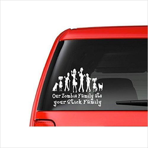 Zombie Family Sticker - Gifteee Unique & Unusual gifts, Cool gift ideas