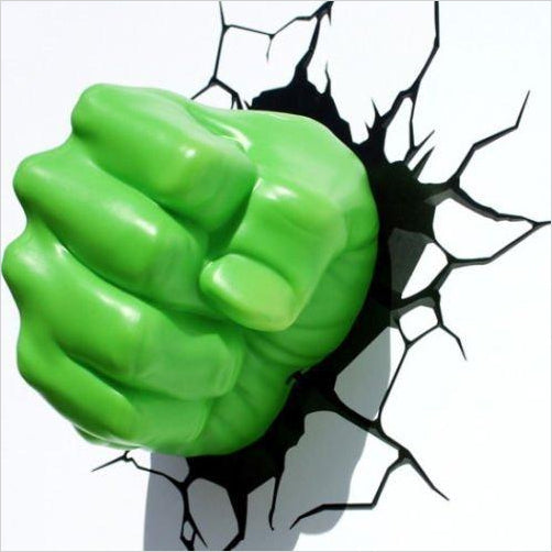 Avengers Led Night Light Hulk Fist - Gifteee. Find cool & unique gifts for men, women and kids