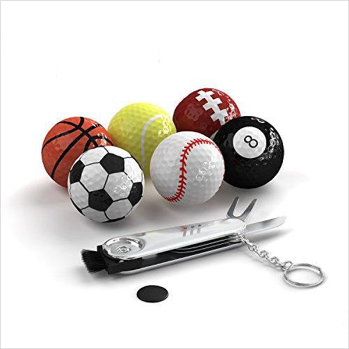 Sports Themed Golf Balls - Gifteee Unique & Unusual gifts, Cool gift ideas