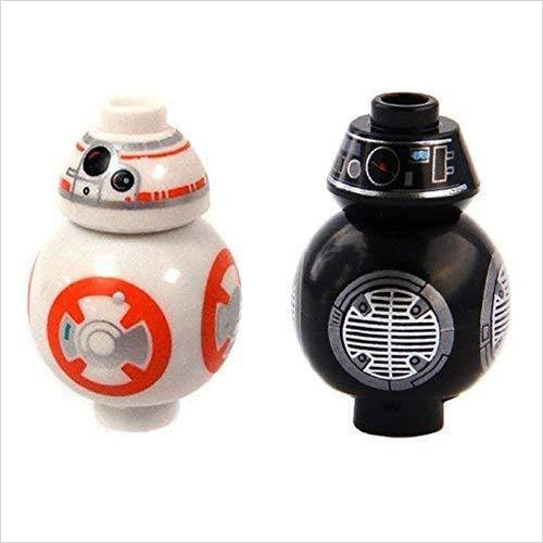 LEGO Star Wars Episode 8 Last Jedi Set of 2 Minifigure - BB-8 & BB-9E Droids - Gifteee Unique & Unusual gifts, Cool gift ideas