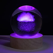 Load image into Gallery viewer, Rainy Clouds Crystal Ball Night Light
