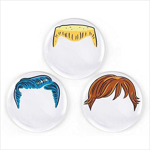 Boy's Hairstyle Dinner Plates - Gifteee Unique & Unusual gifts, Cool gift ideas