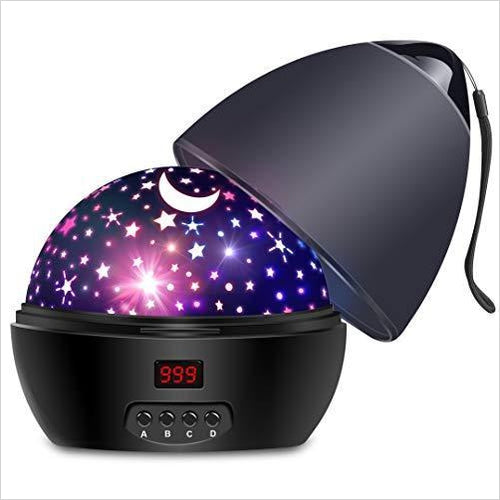 Night Light - Multiple Colors Star Light Rotating Projector with Timer - Gifteee Unique & Unusual gifts, Cool gift ideas