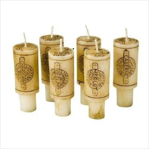 Wine-Cork Candles with Merlot Scent - Gifteee Unique & Unusual gifts, Cool gift ideas