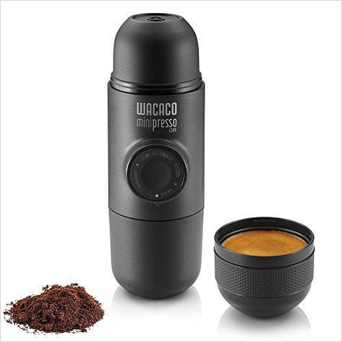 Portable MiniPresso GR Espresso Maker - Gifteee. Find cool & unique gifts for men, women and kids