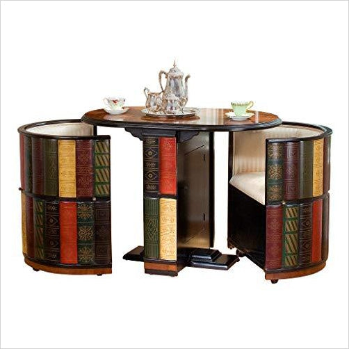 Library Nested Table and Chair Set with Storage - Gifteee Unique & Unusual gifts, Cool gift ideas