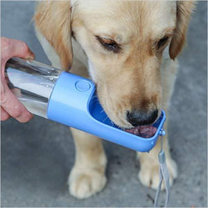 Portable Pet Water Bottle with Bowl Dispenser Drinking Feeder - Gifteee Unique & Unusual gifts, Cool gift ideas