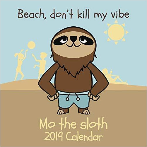 Mo the Sloth 2019 Wall Calendar - Gifteee Unique & Unusual gifts, Cool gift ideas