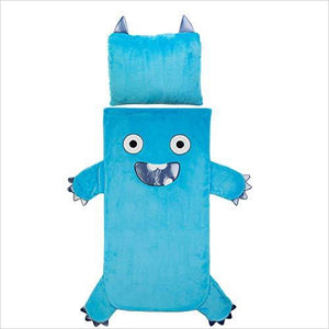 Kids Plush Sleeping Bag with Pillow (Monster) - Gifteee. Find cool & unique gifts for men, women and kids
