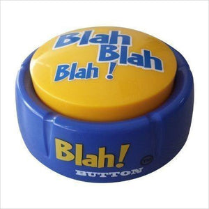 Blah Button (Features 12 Hilarious Blah Phrases) - Gifteee. Find cool & unique gifts for men, women and kids