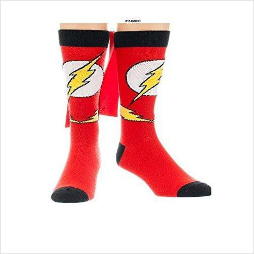 Flash Logo Caped Crew Socks - Gifteee Unique & Unusual gifts, Cool gift ideas