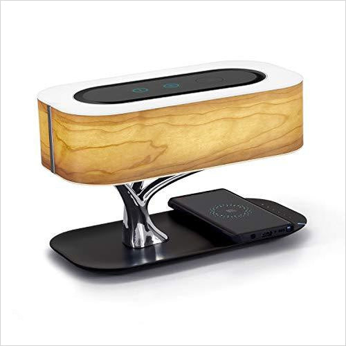 Masdio Lamp with Bluetooth Speaker and Wireless Charger - Gifteee. Find cool & unique gifts for men, women and kids