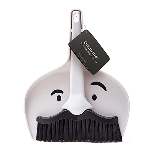 Dustache Small Dustpan and Brush Set - Gifteee Unique & Unusual gifts, Cool gift ideas