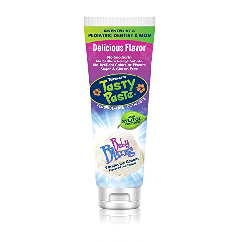 Tasty Toothpaste Baby Bling - Anticavity Fluoride-Free - Vanilla Flavor - Gifteee Unique & Unusual gifts, Cool gift ideas