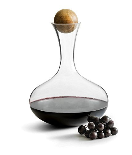 Wine Carafe with Oak Stopper - Gifteee Unique & Unusual gifts, Cool gift ideas