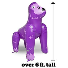 Load image into Gallery viewer, Inflatable Purple Ape Yard Summer Sprinkler - 6ft - Gifteee. Find cool &amp; unique gifts for men, women and kids
