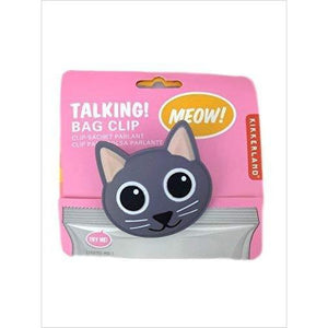 CAT Talking Bag Clip, Pack of 2 - Gifteee - Unique Gifts | Cool Gift Ideas for Kids, Men and Women