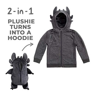 Toothless Dragon - 2-in-1 Hoodie transform to Soft Plushie - How to Train Your Dragon - Glow in The Dark - Gifteee. Find cool & unique gifts for men, women and kids