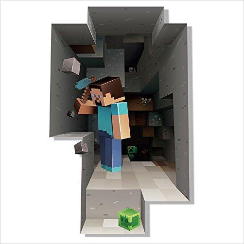 Minecraft Digging Steve Wall Cling Decal - Gifteee Unique & Unusual gifts, Cool gift ideas