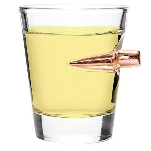 Real Bullet hand-blown Shot Glass - Gifteee. Find cool & unique gifts for men, women and kids