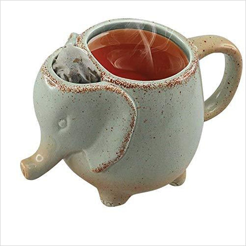 Elephant Tea Mug Green - Gifteee Unique & Unusual gifts, Cool gift ideas