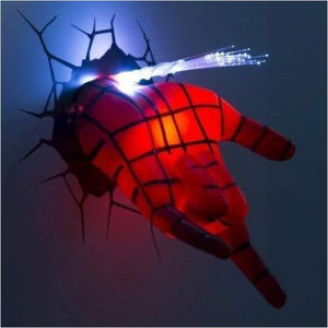 3D Wall Art Nightlight - Spiderman Hand - Gifteee. Find cool & unique gifts for men, women and kids