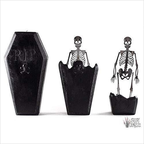 Coffin Skeleton Candle - Gifteee. Find cool & unique gifts for men, women and kids
