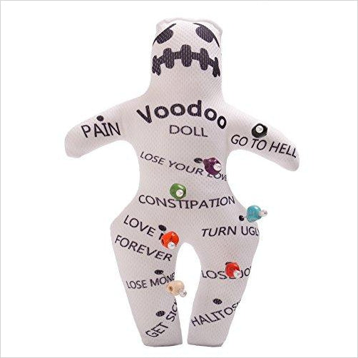 Voodoo Doll Revenge Spell with 7 Skull Pins - Gifteee Unique & Unusual gifts, Cool gift ideas