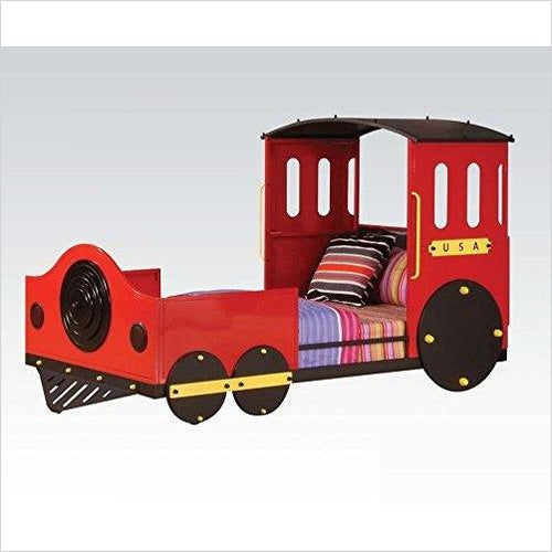 Tobi Twin Bed, Red Train - Gifteee. Find cool & unique gifts for men, women and kids