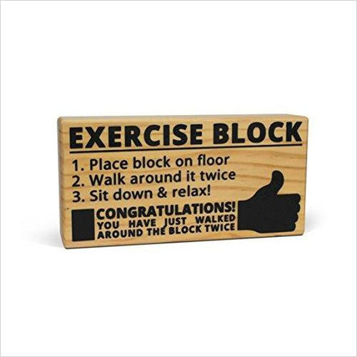 Exercise Block - Gifteee. Find cool & unique gifts for men, women and kids