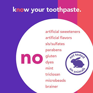 Unicorn, Strawberry, Grape- Fluoride Kids Toothpaste, Anticavity, Vegan, SLS Free, Gluten Free