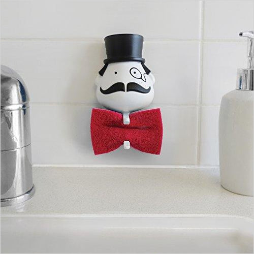 Mr. Sponge Plastic Sponge Holder for Kitchen Sink & Bath - Gifteee Unique & Unusual gifts, Cool gift ideas