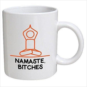 Namaste, Bitches, Yoga Coffee Mug - Gifteee. Find cool & unique gifts for men, women and kids