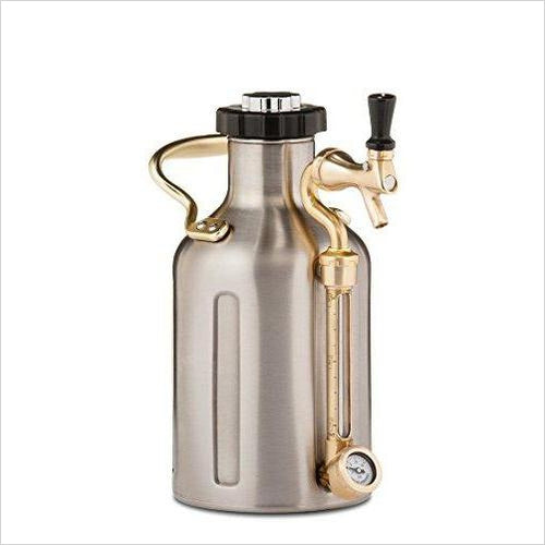 uKeg 64 Pressurized Growler for Craft Beer - Gifteee. Find cool & unique gifts for men, women and kids