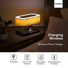 Load image into Gallery viewer, Masdio Lamp with Bluetooth Speaker and Wireless Charger - Gifteee. Find cool &amp; unique gifts for men, women and kids
