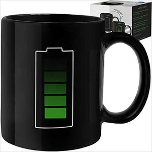 Battery Heat Sensitive Mug - Gifteee. Find cool & unique gifts for men, women and kids