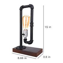 Load image into Gallery viewer, Metal Water Pipe Table Lamp
