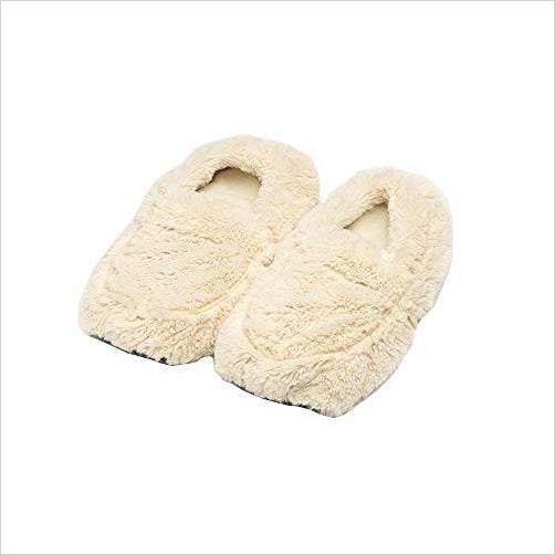 Fully microwavable heated plush soft slippers - Gifteee Unique & Unusual gifts, Cool gift ideas