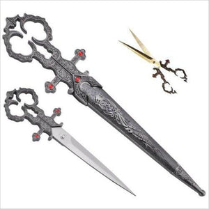 Medieval Renaissance Scissors Bodice Dagger Dirk Knife - Gifteee