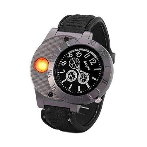 Digital USB Cigarette Lighter Watch Windproof - Gifteee Unique & Unusual gifts, Cool gift ideas