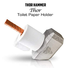 Load image into Gallery viewer, Marvel Thor&#39;s Hammer Toilet Paper Holder - Gifteee. Find cool &amp; unique gifts for men, women and kids
