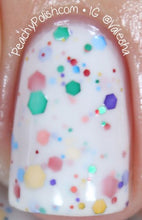 Load image into Gallery viewer, White Glitter Nail Polish with Rainbow Glitters - Gifteee Unique &amp; Unusual gifts, Cool gift ideas
