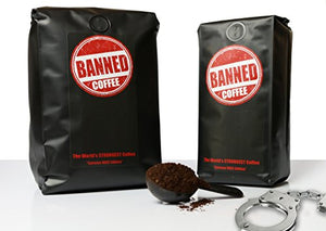 Banned Coffee Ground World's Strongest Coffee - Gifteee Unique & Unusual gifts, Cool gift ideas