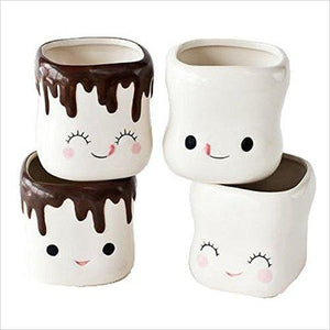 Cute Marshmallow Shaped Hot Chocolate Mugs - Gifteee Unique & Unusual gifts, Cool gift ideas